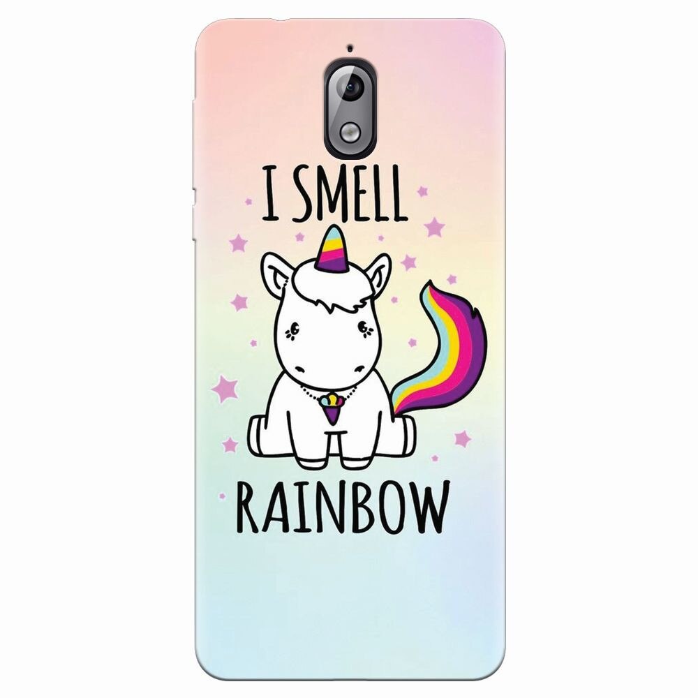 Husa silicon pentru Nokia 3.1, I Smell Rainbow