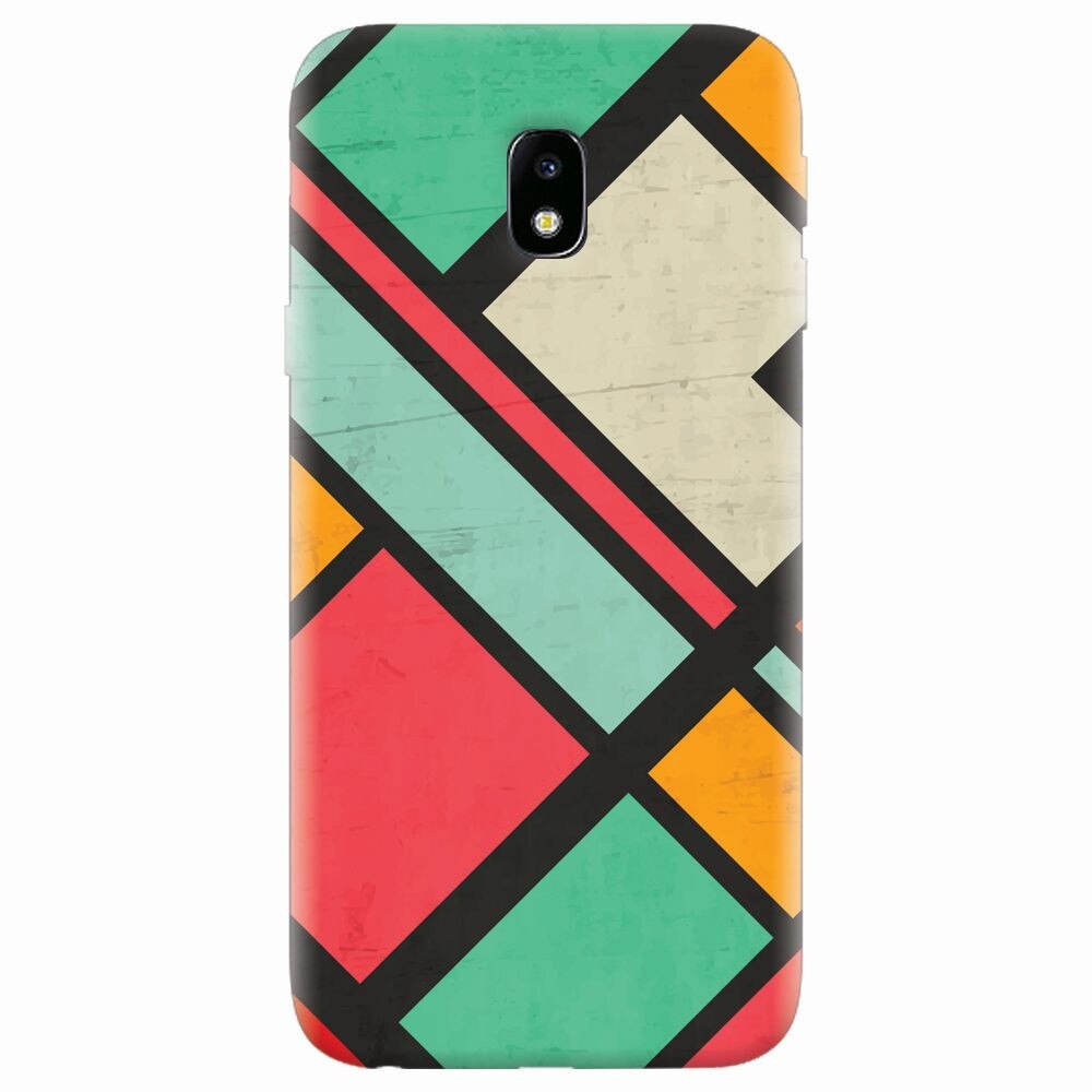 Husa silicon pentru Samsung Galaxy J7 Pro 2017, Retro Grunge