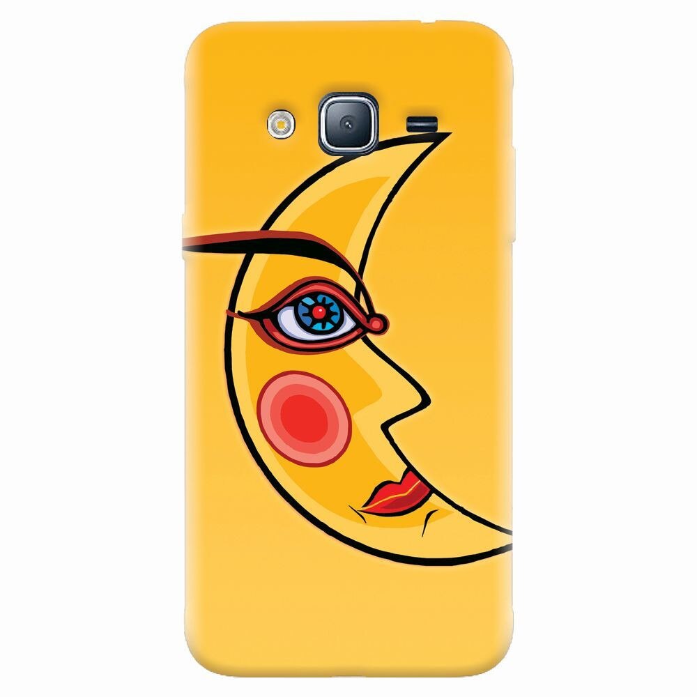 Husa silicon pentru Samsung Galaxy J7 2015, Yellow Moon