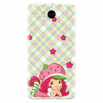 Husa silicon pentru Huawei Y5 2017, Strawberry Girl Husa silicon pentru Huawei Y5 2017, Strawberry Girl