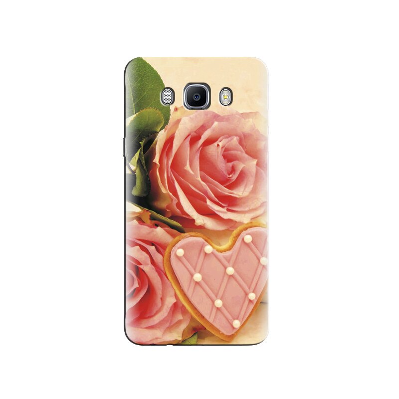 Husa Samsung J5 2016 Pink Roses And Delicious Heart