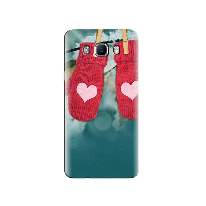 Husa Samsung J5 2016 Pink Wool Gloves Hanging