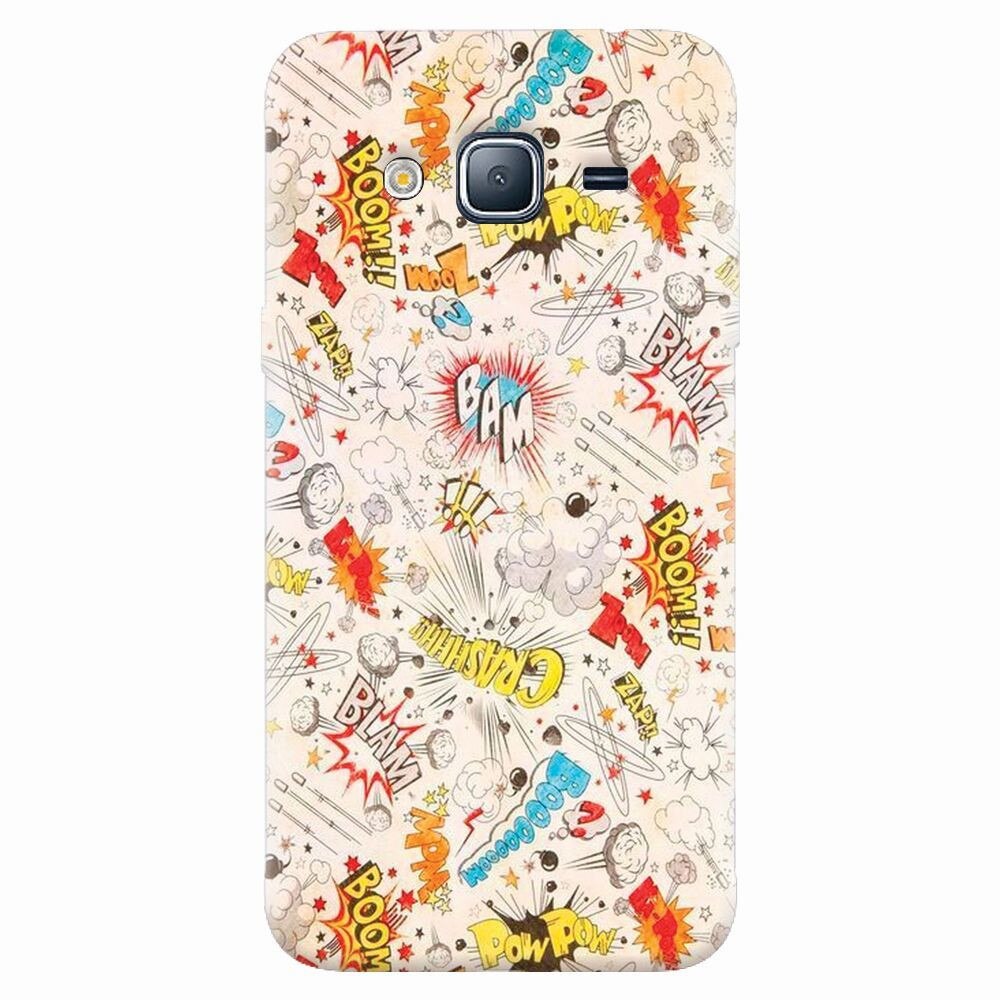 Husa silicon pentru Samsung Galaxy J7 2015, Vintage Comic