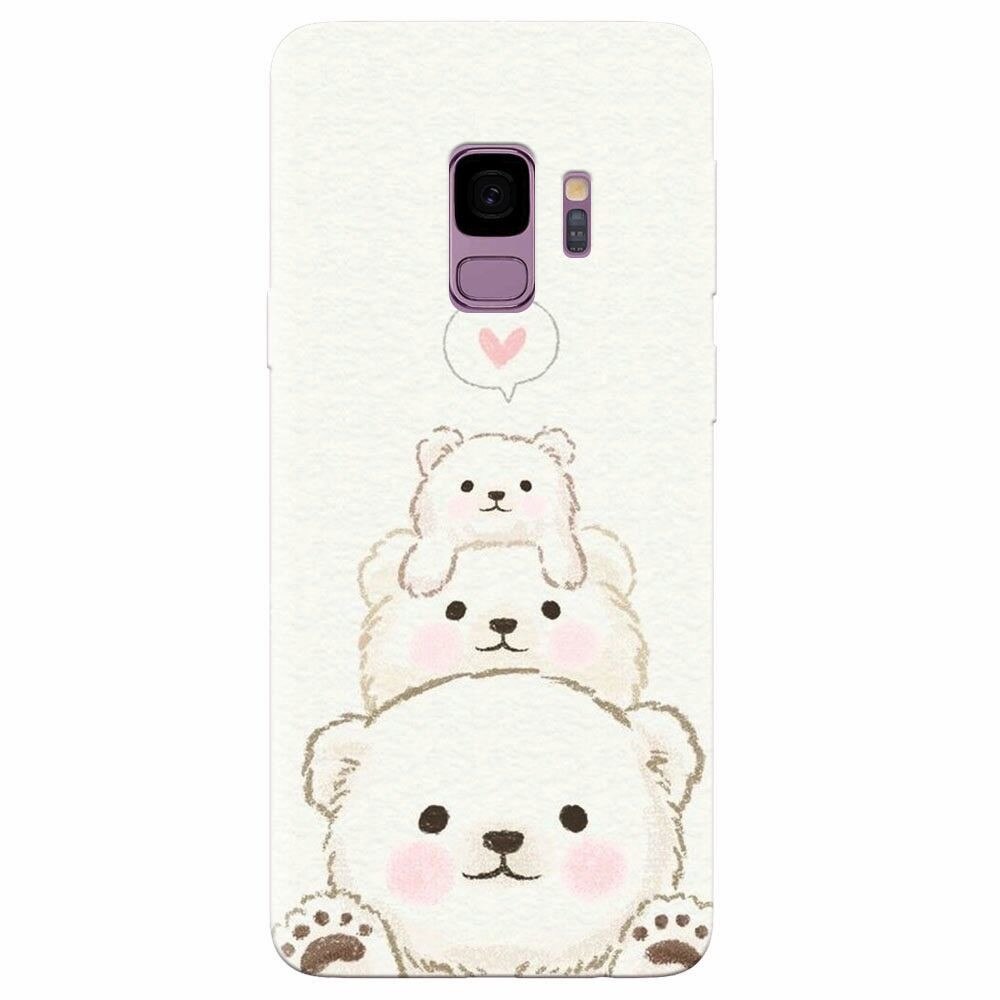 Husa silicon pentru Samsung Galaxy S9, Bear Family