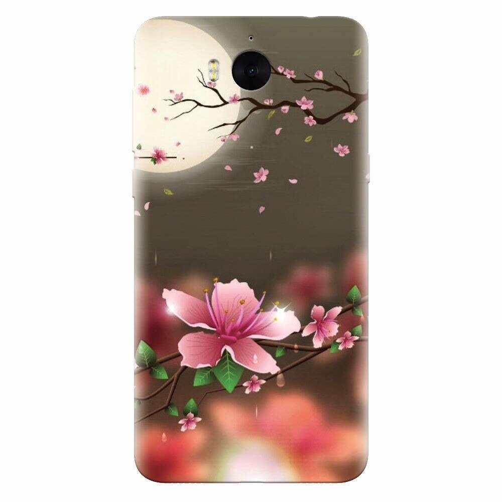 Husa silicon pentru Huawei Y6 2017, Flowers 101