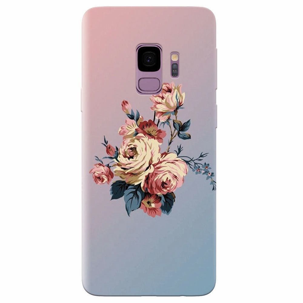 Husa silicon pentru Samsung Galaxy S9, Roses