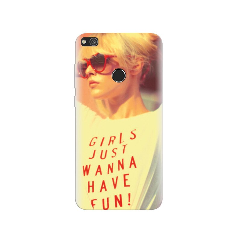Husa Huawei P8 Lite 2017 Girls Just Wanna Have Fun T Shirt