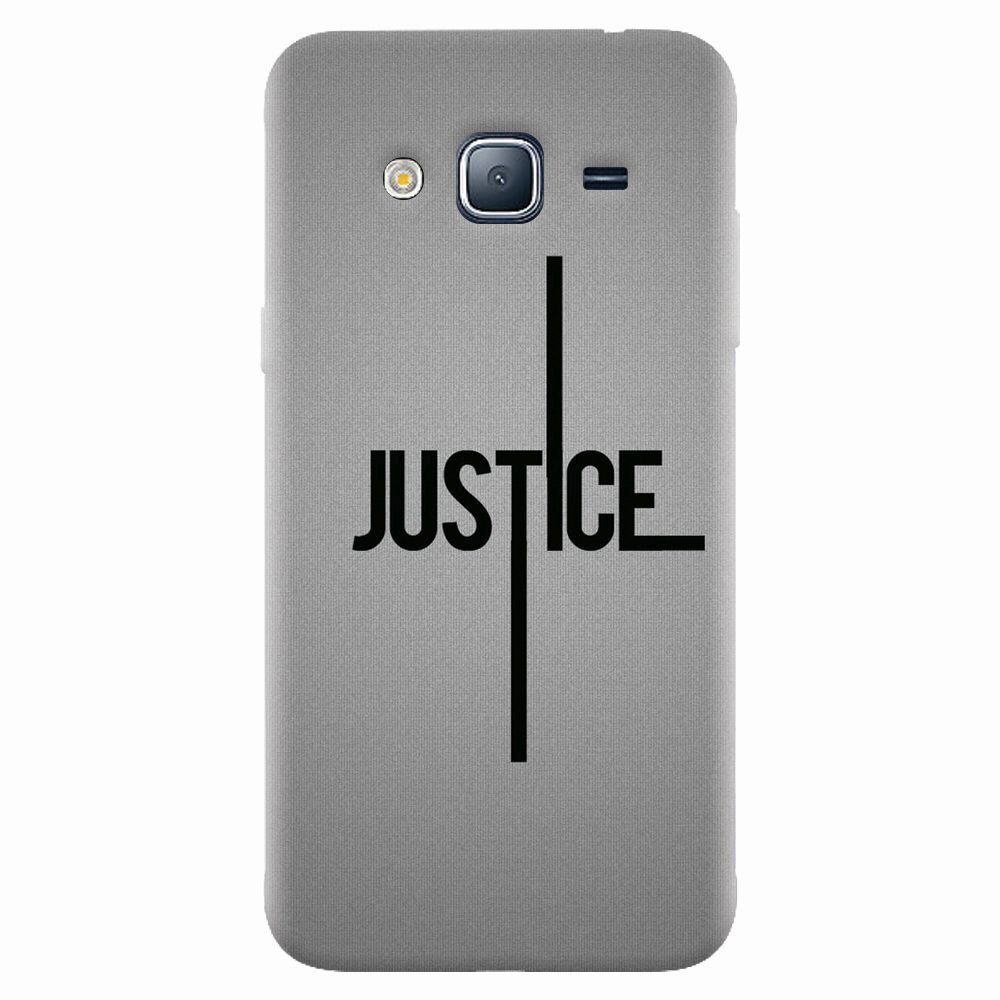 Husa silicon pentru Samsung Galaxy J7 2015, Amir Justice Minimalistic Nubheebuccus Text