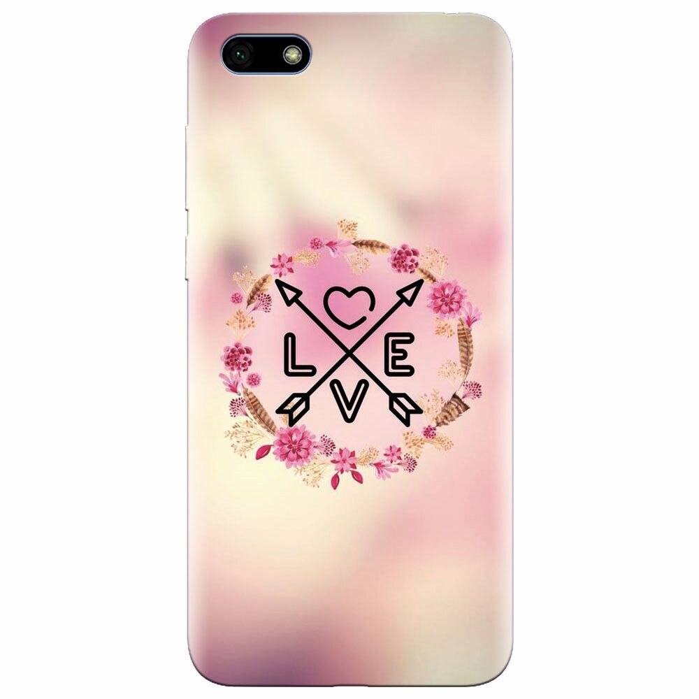 Husa silicon pentru Huawei Y5 2018, Love Arrow