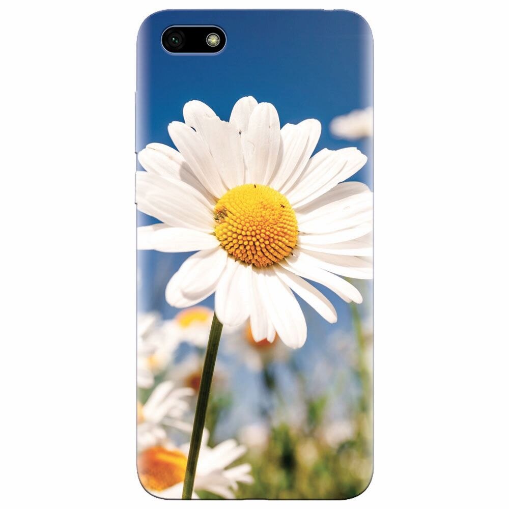 Husa silicon pentru Huawei Y5 Prime 2018, Daisies Field Flowers