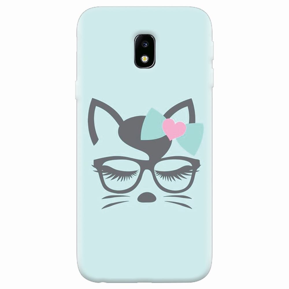 Husa silicon pentru Samsung Galaxy J7 Pro 2017, Angel Cat