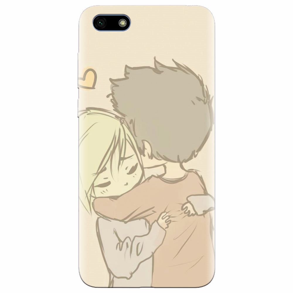 Husa silicon pentru Huawei Y5 Prime 2018, Couple Hug