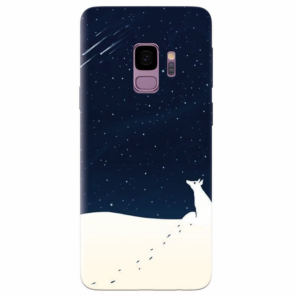 Husa silicon pentru Samsung Galaxy S9, Winter Night