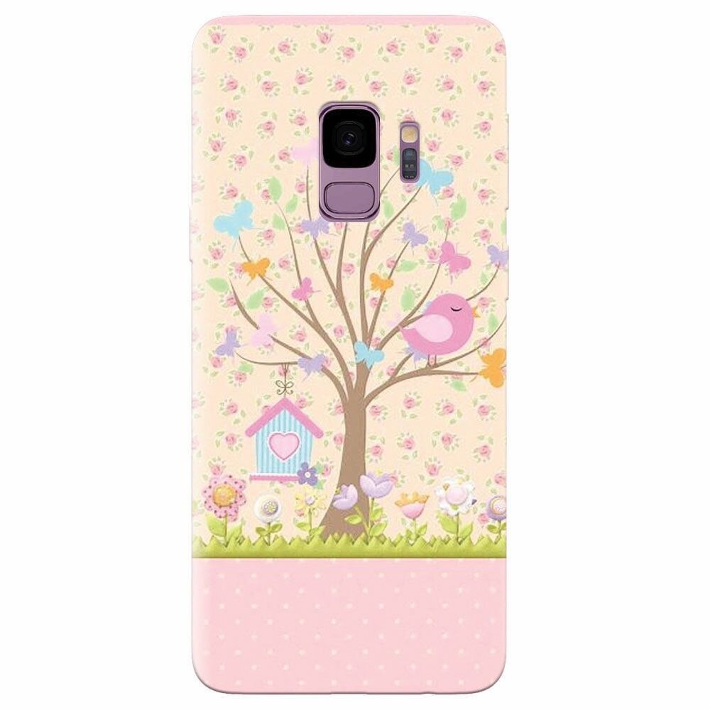 Husa silicon pentru Samsung Galaxy S9, Cute Birdhouse