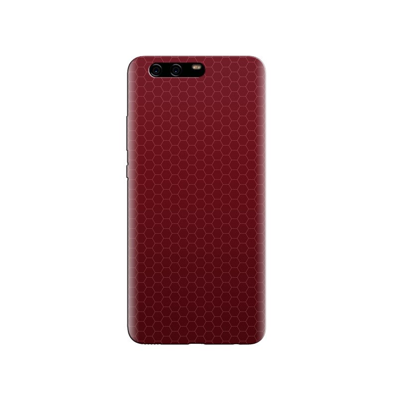 Husa Huawei P10 PLUS Honeycomb Red Pattern