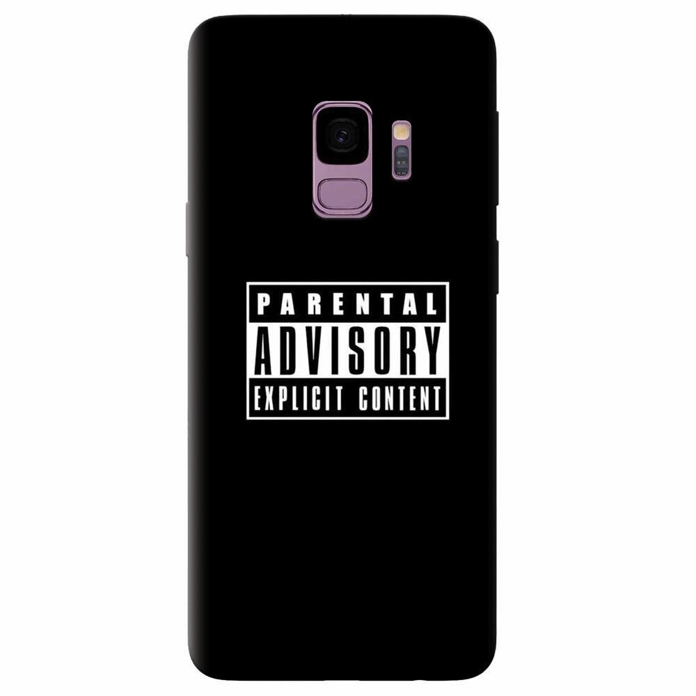 Husa silicon pentru Samsung Galaxy S9, Parental Advisory