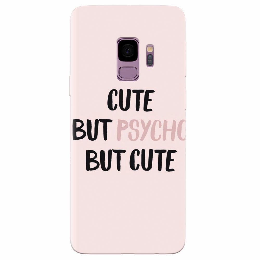 Husa silicon pentru Samsung Galaxy S9, Cute But Psycho