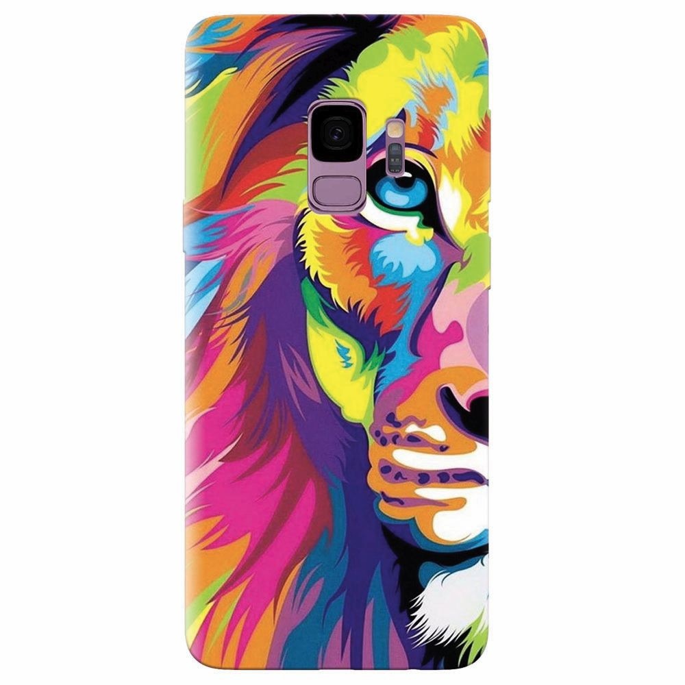 Husa silicon pentru Samsung Galaxy S9, Colorfull Lion 002