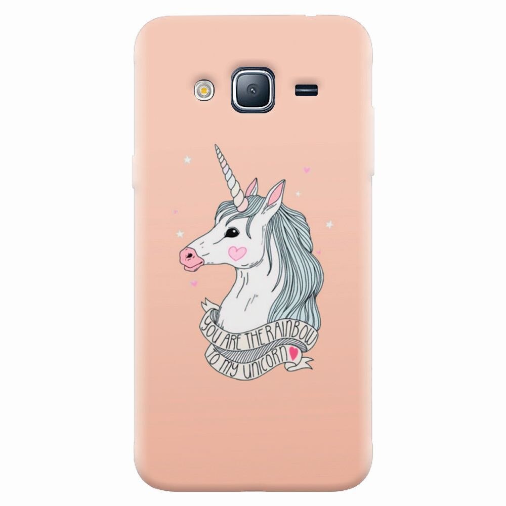 Husa silicon pentru Samsung Galaxy J5 2015, Cute Rose Gold