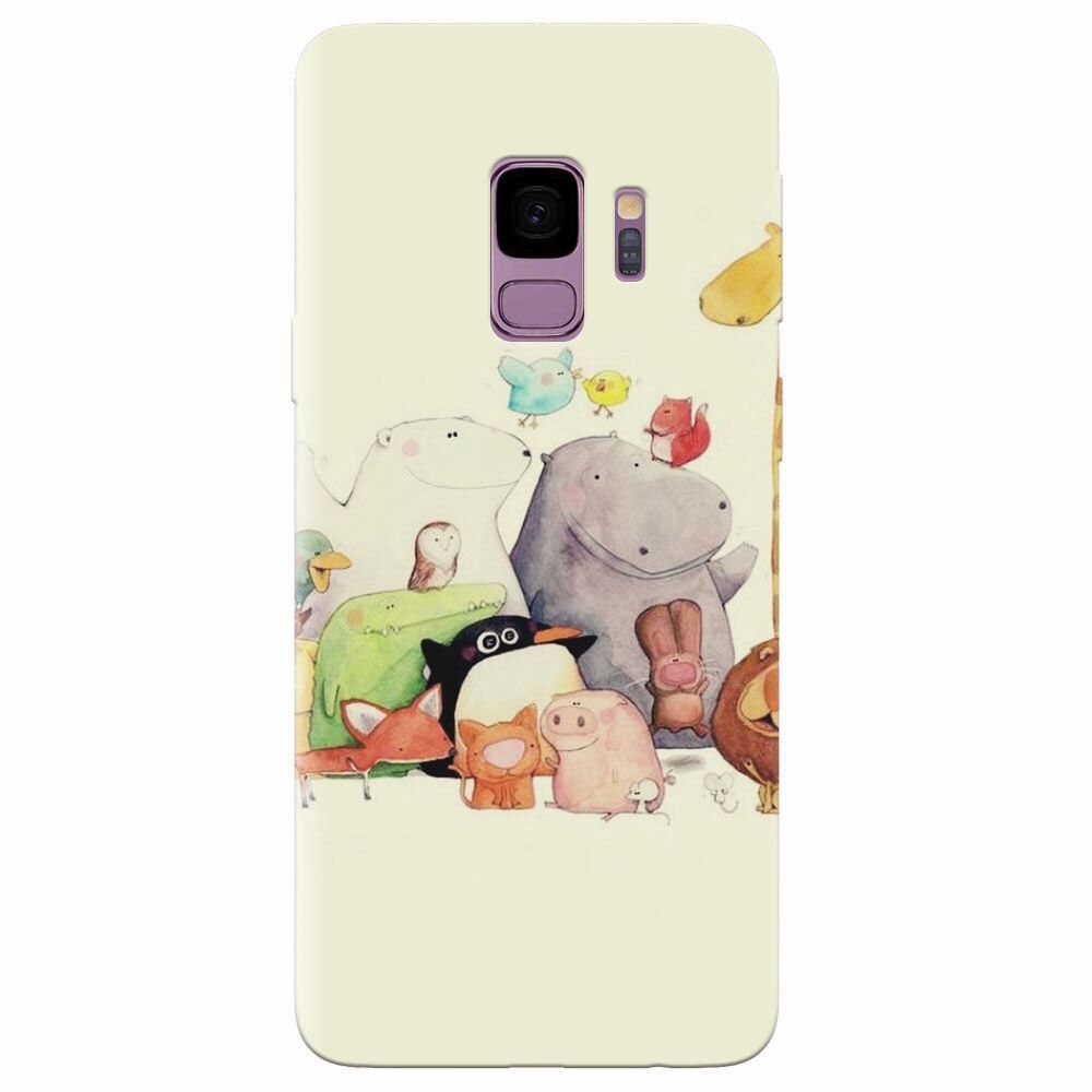 Husa silicon pentru Samsung Galaxy S9, Cute Cartoon Animals