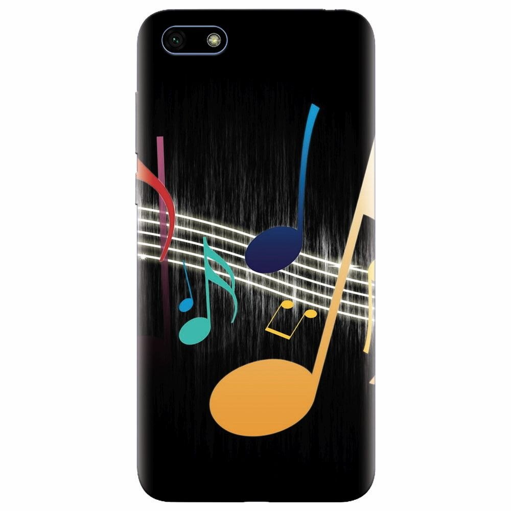 Husa silicon pentru Huawei Y5 Prime 2018, Colorful Music