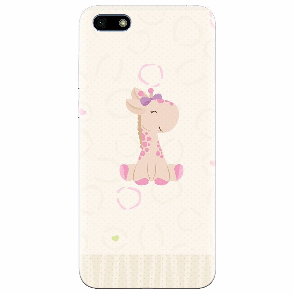 Husa silicon pentru Huawei Y5 Prime 2018, Giraffe Cute