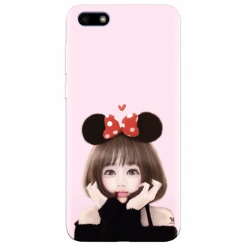 Husa silicon pentru Huawei Y5 Prime 2018, Girly 002 Husa silicon pentru Huawei Y5 Prime 2018, Girly 002