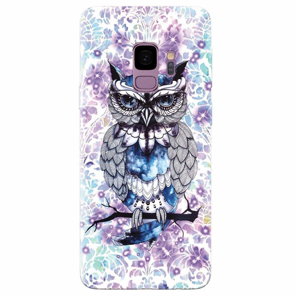 Husa silicon pentru Samsung Galaxy S9, Abstract Owl