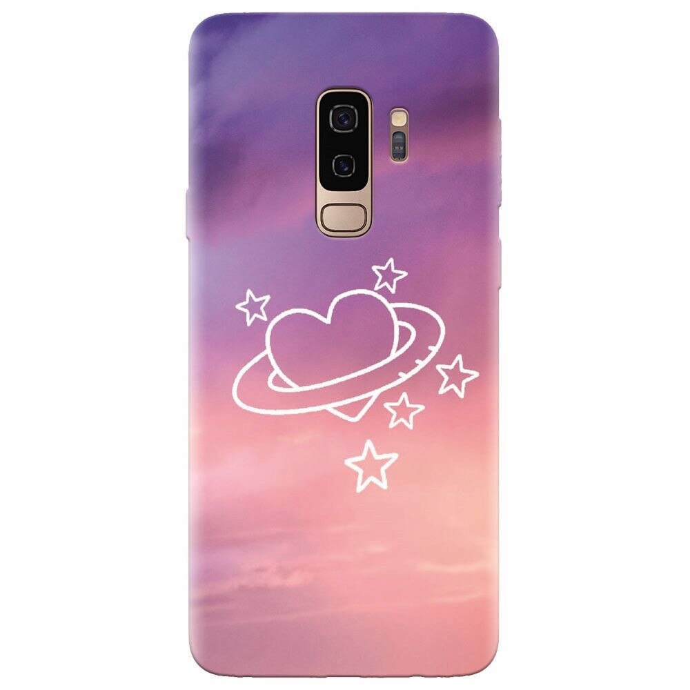 Husa silicon pentru Samsung Galaxy S9 Plus, Galaxy Heart