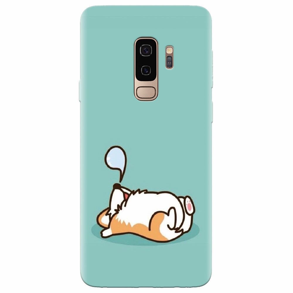 Husa silicon pentru Samsung Galaxy S9 Plus, Cute Corgi