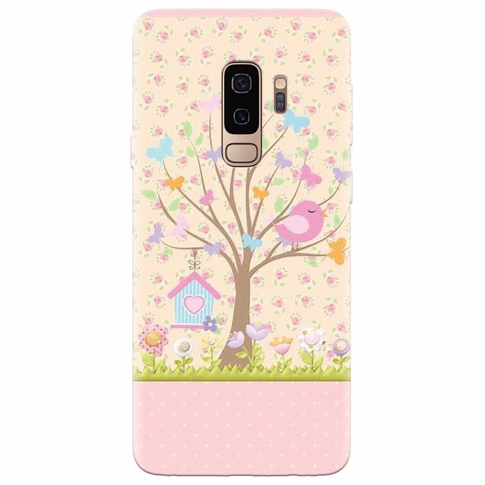 Husa silicon pentru Samsung Galaxy S9 Plus, Cute Birdhouse
