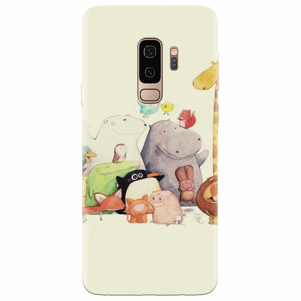 Husa silicon pentru Samsung Galaxy S9 Plus, Cute Cartoon Animals