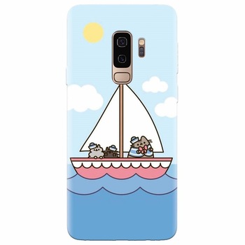 Husa silicon pentru Samsung Galaxy S9 Plus, Happy Sailors Husa silicon pentru Samsung Galaxy S9 Plus, Happy Sailors