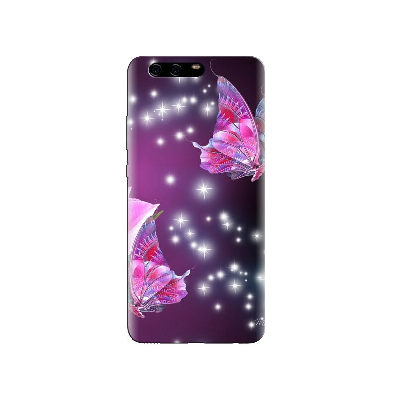 Husa Huawei P10 Pink Butterfly Phone