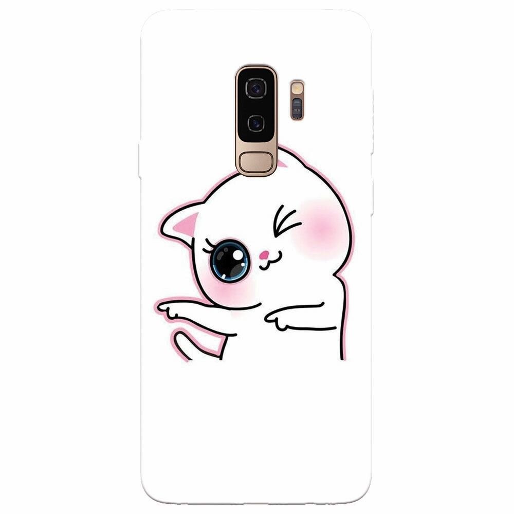 Husa silicon pentru Samsung Galaxy S9 Plus, Cute Kitty