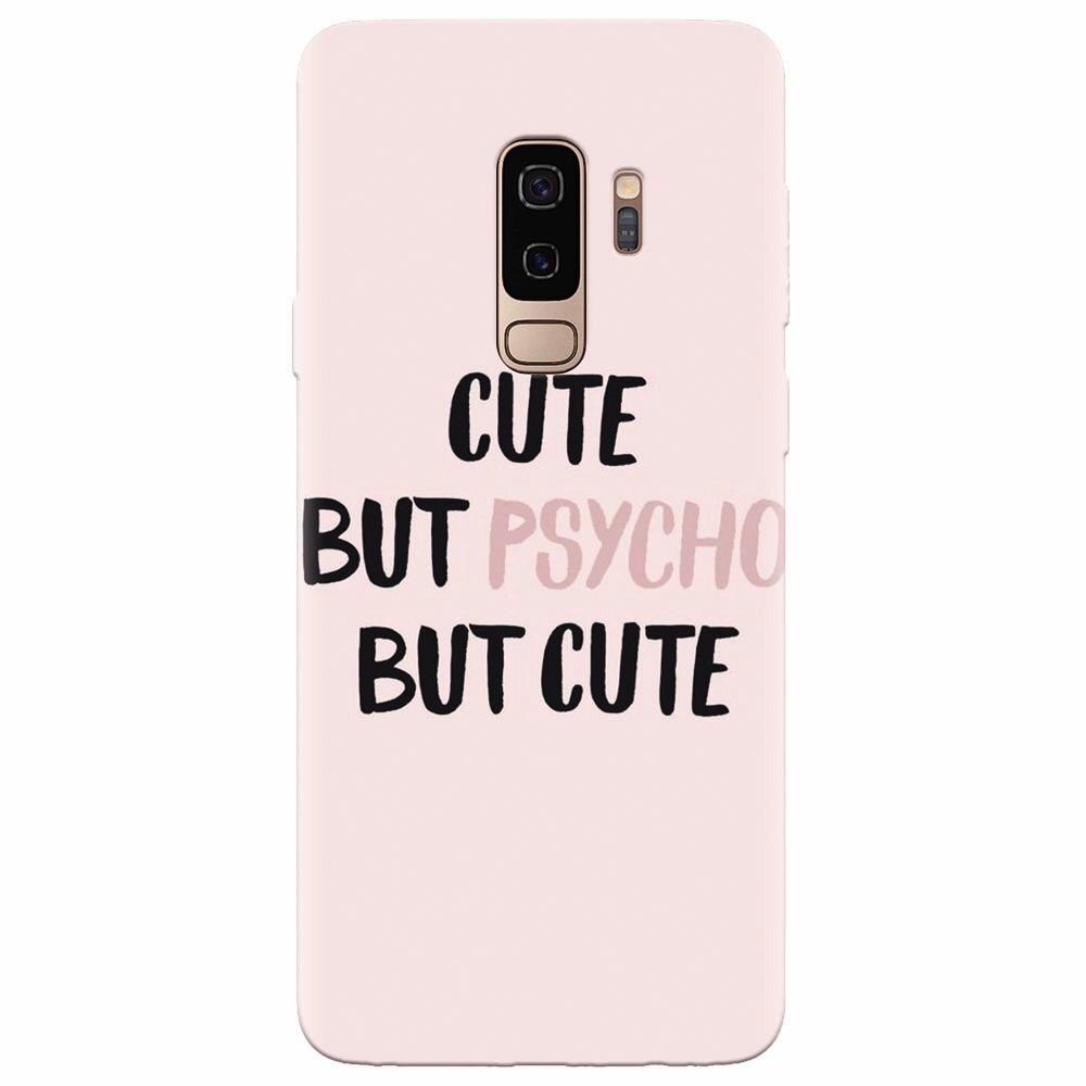 Husa silicon pentru Samsung Galaxy S9 Plus, Cute But Psycho