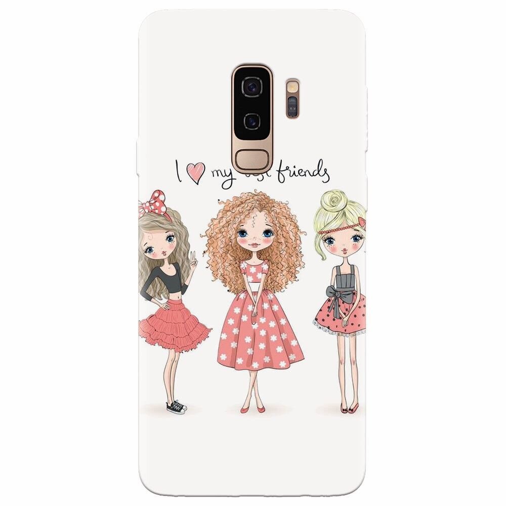 Husa silicon pentru Samsung Galaxy S9 Plus, I Love My Best Friends