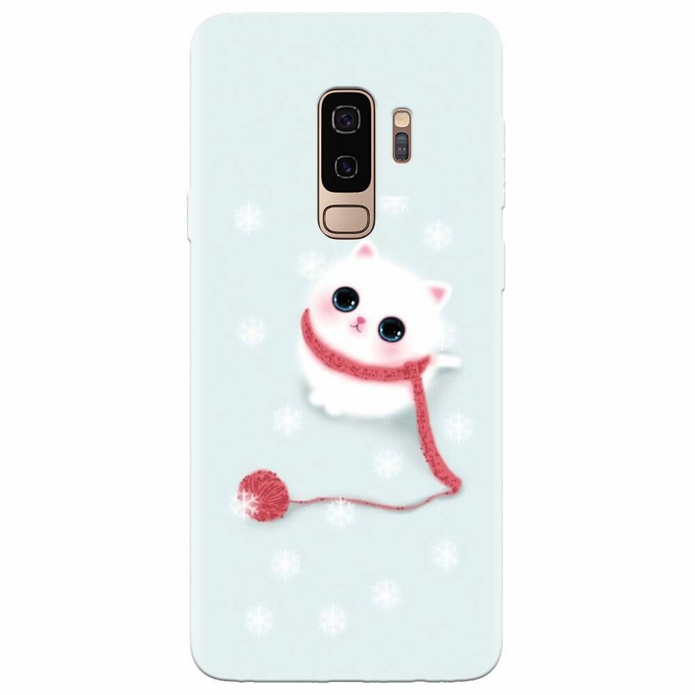 Husa silicon pentru Samsung Galaxy S9 Plus, Cute Cat