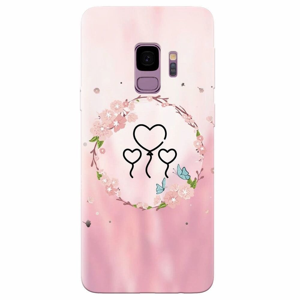 Husa silicon pentru Samsung Galaxy S9, Heart Baloons