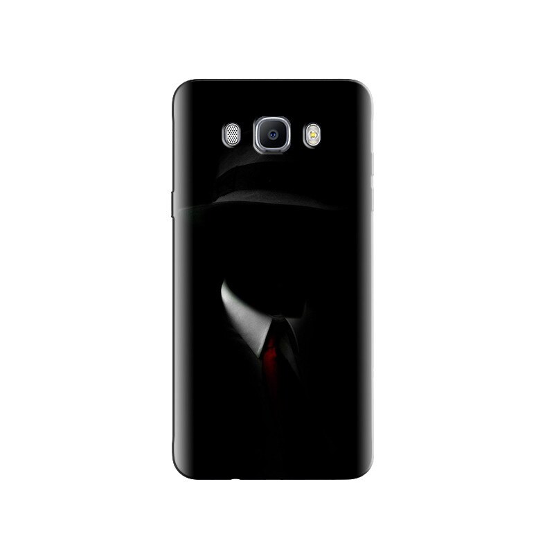 Husa Samsung J5 2016 Shadow Man Black Suit Hat Red Tie
