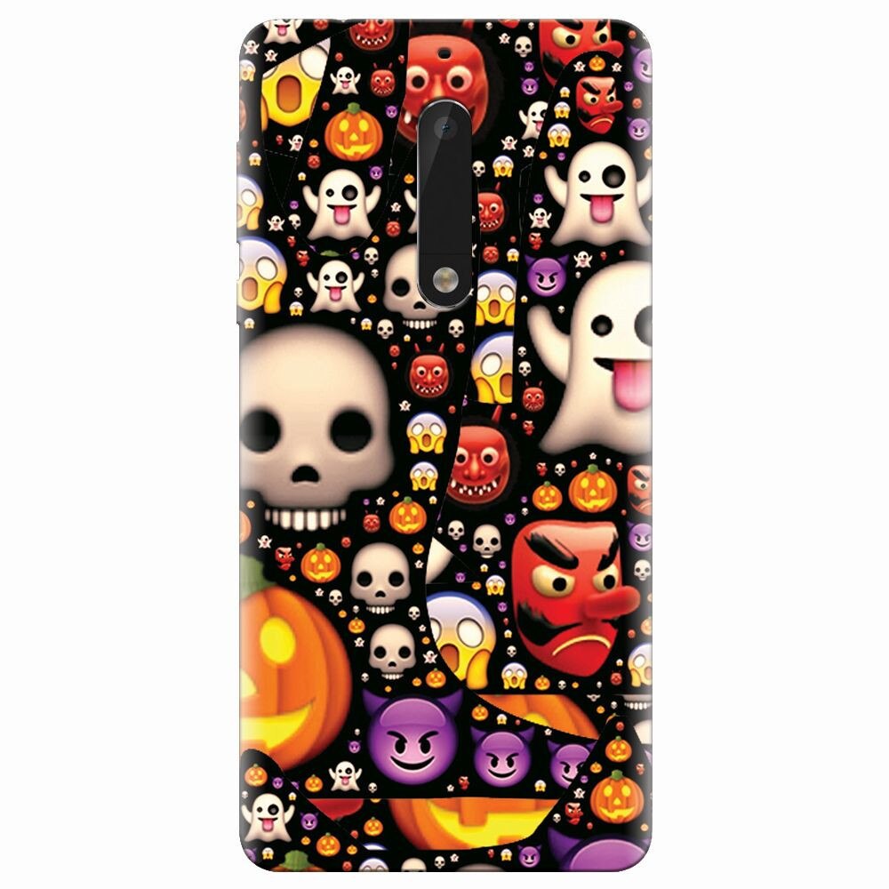 Husa silicon pentru Nokia 5, Emoji Mess