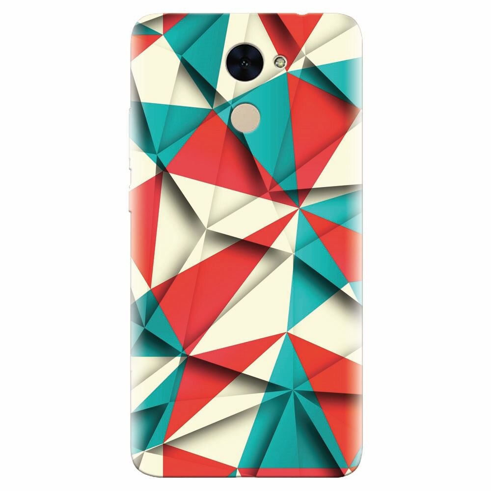 Husa silicon pentru Huawei Enjoy 7 Plus, Abstract Vector