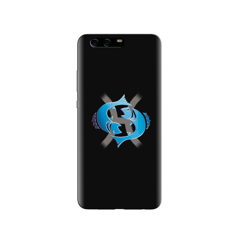 Husa Huawei P10 Pisces Zodiac With Black Background Hqs