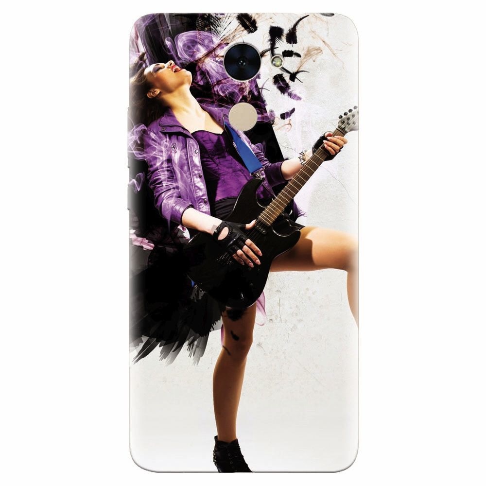 Husa silicon pentru Huawei Enjoy 7 Plus, Rock Music Girl