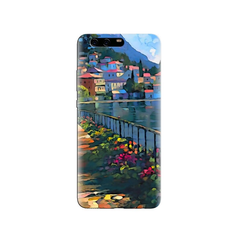 Husa Huawei P10 Summer City Italy Colorful Painting Aqua Bright