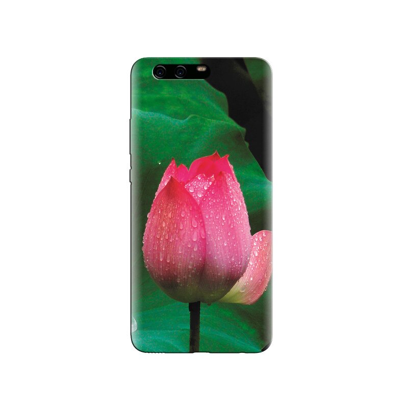 Husa Huawei P10 PLUS Pink Lotus Flower With Water Drop