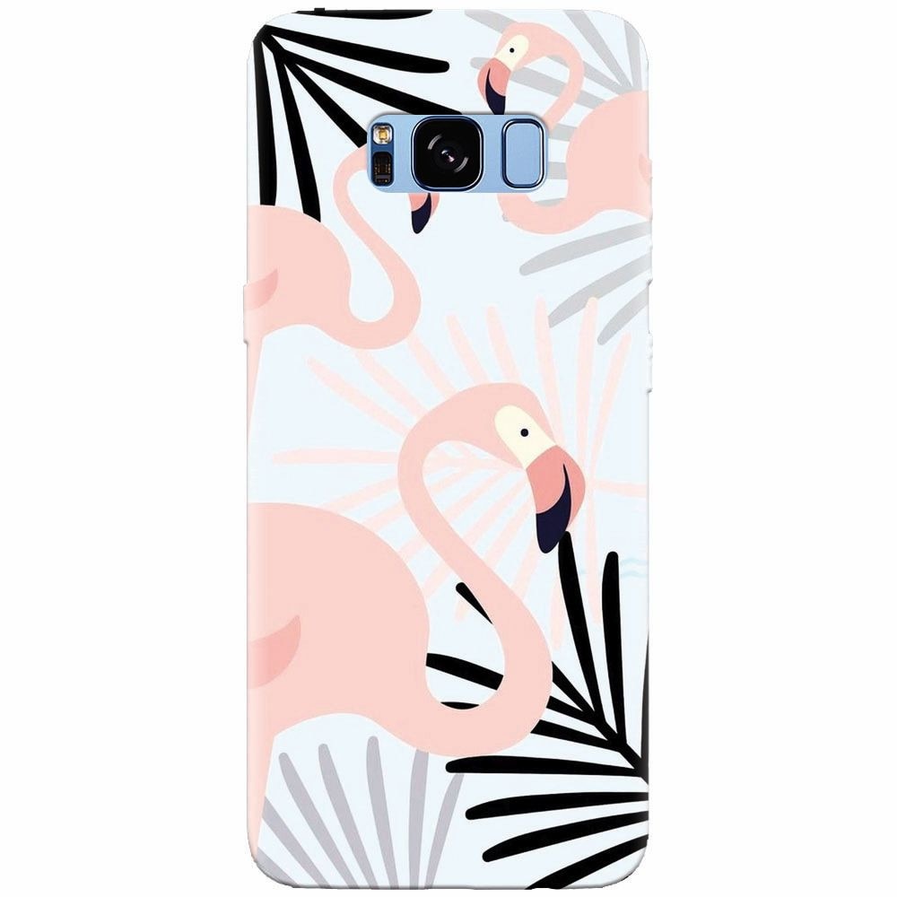 Husa silicon pentru Samsung Galaxy S8 Plus, Flamingo