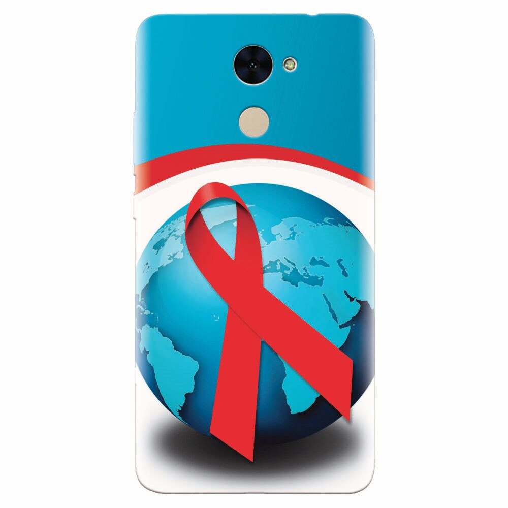 Husa silicon pentru Huawei Enjoy 7 Plus, World Aids Day
