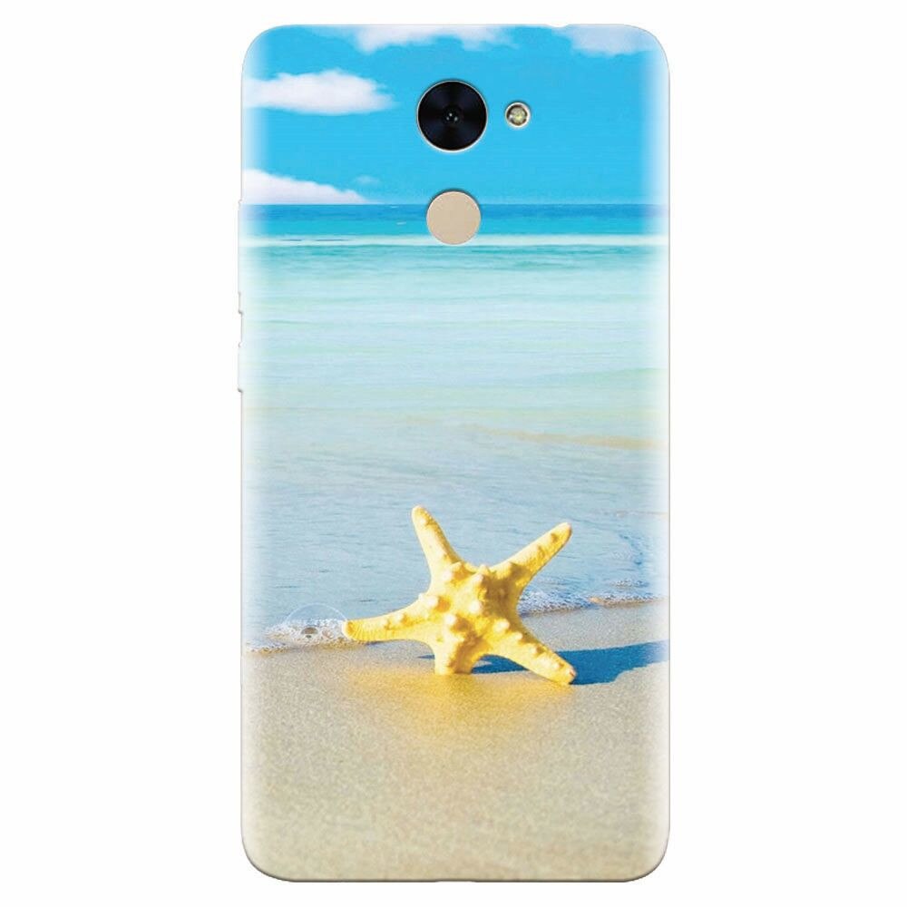Husa silicon pentru Huawei Nova Lite Plus, Starfish Beach