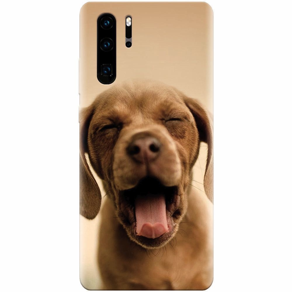 Husa silicon pentru Huawei P30 Pro, Cute Yawning Puppy